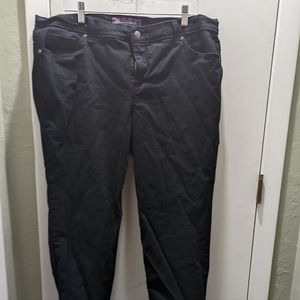 Gloria Vanderbilt Amanda Jeans Black Size 18W